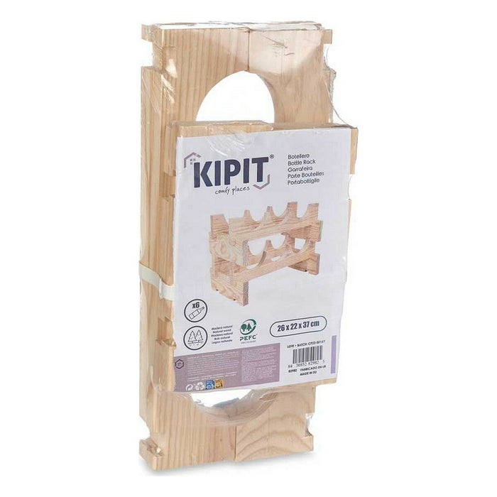 Bottle rack Kipit GL6G Natural 36,5 x 21 x 25 cm 6 bottles