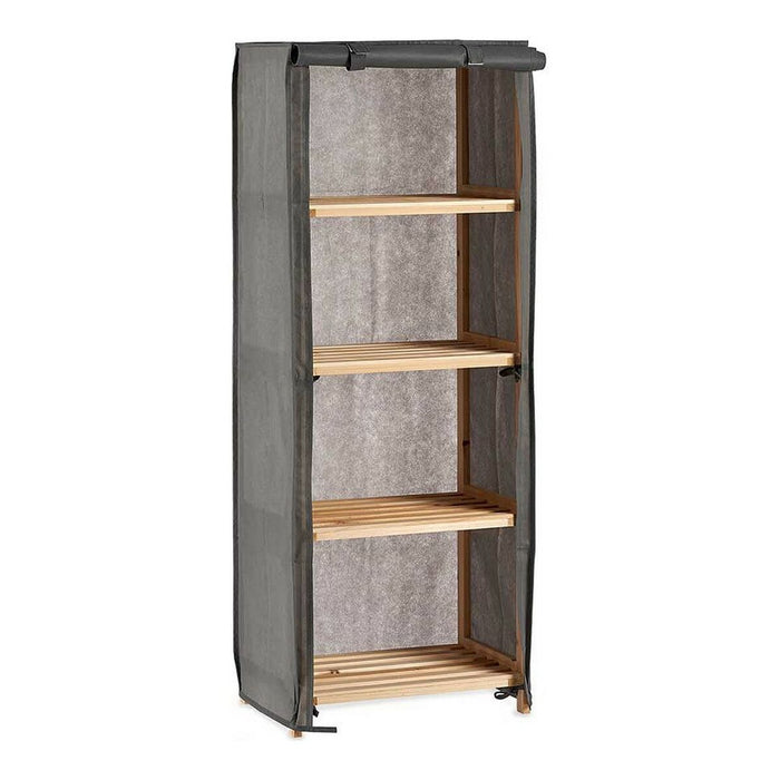 Shelves Kipit Brown Grey Wood Cloth 30 x 113 x 42 cm