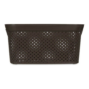 Basket Brown Plastic 10 L 24 x 17 x 35 cm