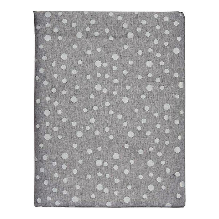 Tablecloth Grey Jacquard White (140 x 180 cm)