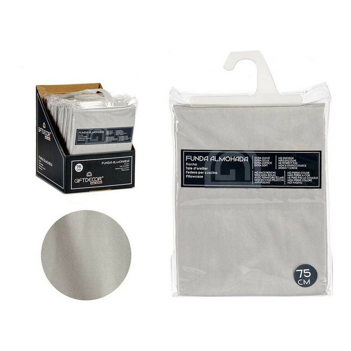 Pillowcase Gift Decor Grey 45 x 0,3 x 90 cm 15,5 x 21 x 1,5 cm 16 x 21 x 0,2 cm