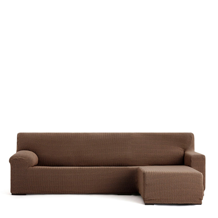 Right short arm chaise longue cover Eysa JAZ Brown 120 x 120 x 360 cm