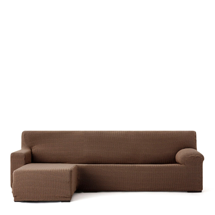 Right short arm chaise longue cover Eysa JAZ Brown 120 x 120 x 360 cm