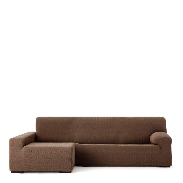 Left long arm chaise longue cover Eysa JAZ Brown 180 x 120 x 360 cm