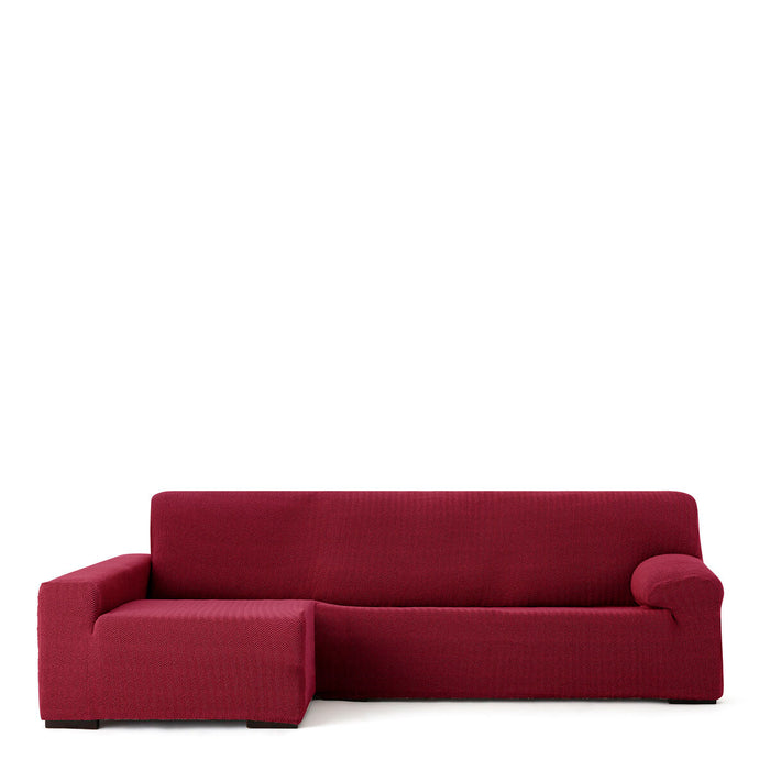 Left long arm chaise longue cover Eysa JAZ Burgundy 180 x 120 x 360 cm