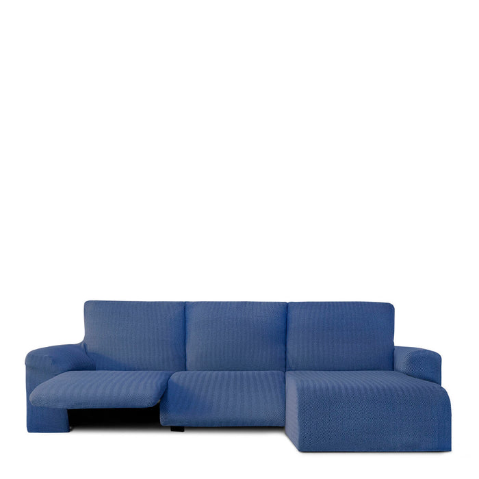 Right short arm chaise longue cover Eysa JAZ Blue 120 x 120 x 360 cm