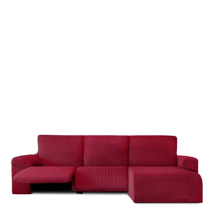 Right short arm chaise longue cover Eysa JAZ Burgundy 120 x 120 x 360 cm