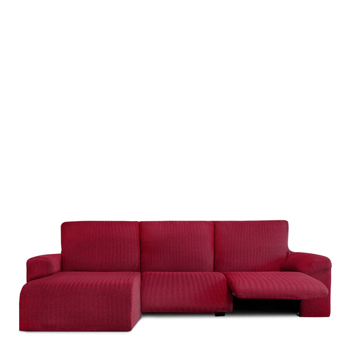 Right short arm chaise longue cover Eysa JAZ Burgundy 120 x 120 x 360 cm