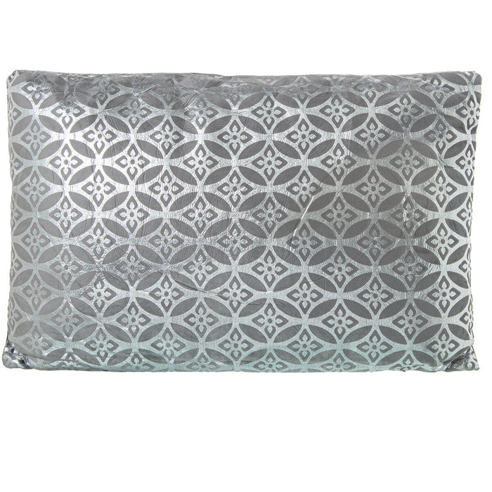 Cushion Alexandra House Living Grey Silver Rectangular 50 x 30 cm