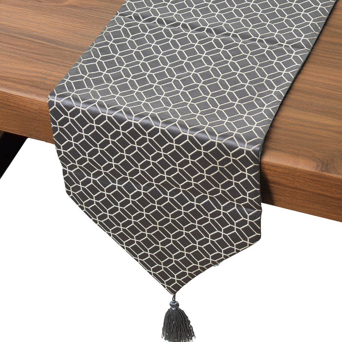 Table Runner Alexandra House Living Grey 30 x 180 cm