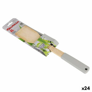 Kitchen Spatula Quttin Soft Straight Bamboo 30 x 6 cm (24 Units) (30 cm)