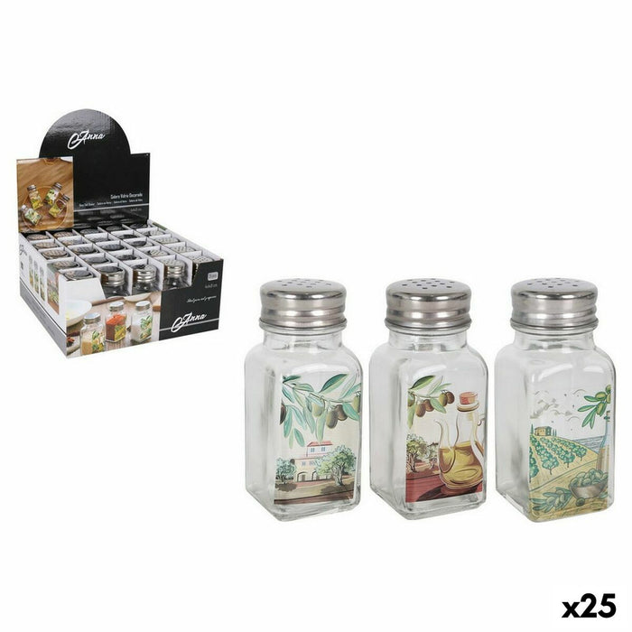 Salt and Pepper Set Anna 4 x 4 x 10 cm (25 Units)