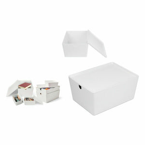 Stackable Organising Box Confortime With lid (Refurbished A)