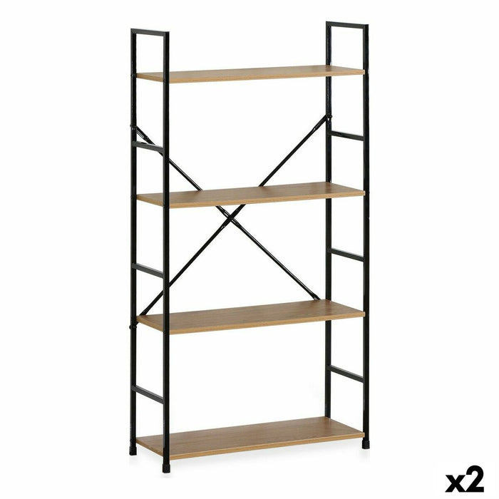 Shelves Confortime 4 Shelves Metal 58,6 x 23,5 x 112 cm (2 Units)