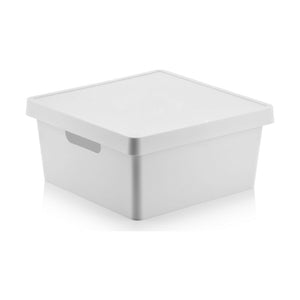 Storage Box with Lid Confortime Squared With lid 10 L