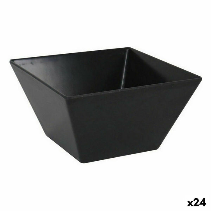 Snack Bowl La Mediterránea Melamin Anthracite 13 x 13 x 7 cm (24 Units)