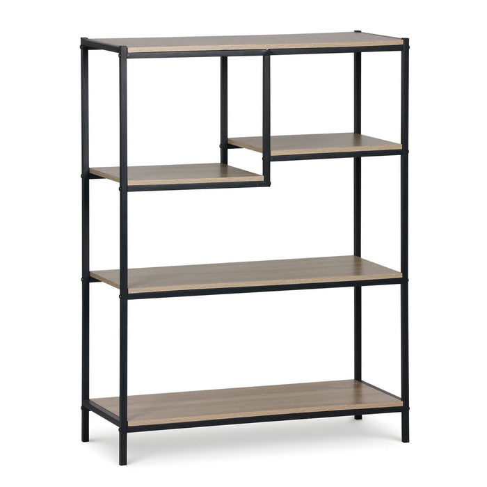 Shelves MobleKit Brown Black Wood Metal 75 x 30 x 100 cm