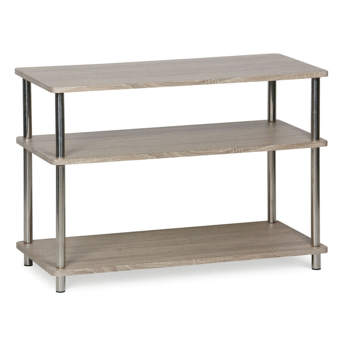 Shelves MobleKit Brown Silver Wood Steel 80 x 38,5 x 56 cm