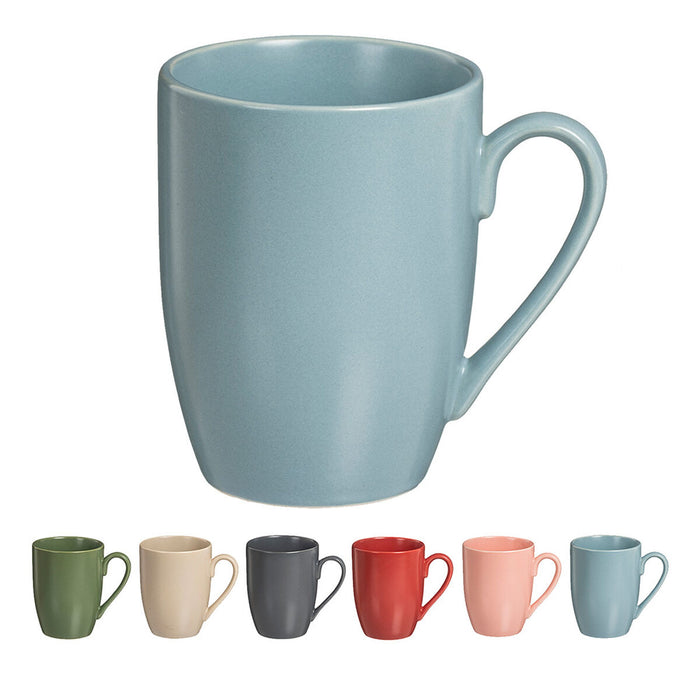 Set of 6 Cups Caison Multicolour Porcelain 350 ml Matte finish