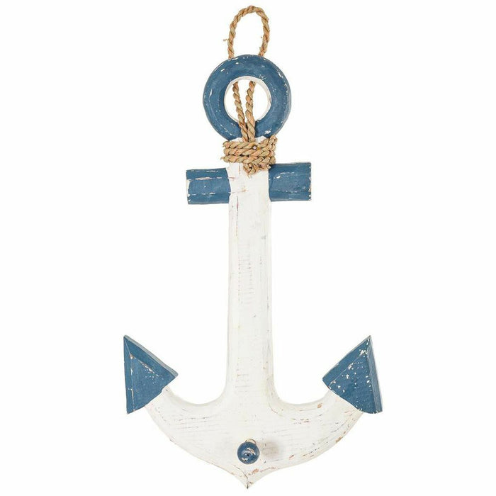 Decorative Figure Alexandra House Living White Wood Anchor 6 x 40 x 30 cm