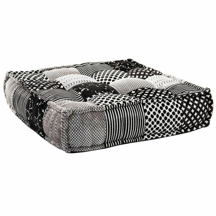 Cushion Alexandra House Living White Black 80 x 20 x 80 cm