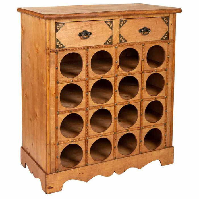 Bottle rack Alexandra House Living PVC Wood Iron 31 x 69 x 63 cm With boxes