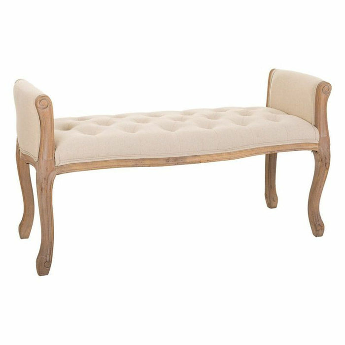 Bench Alexandra House Living Cream Rubber wood 48 x 60 x 113 cm