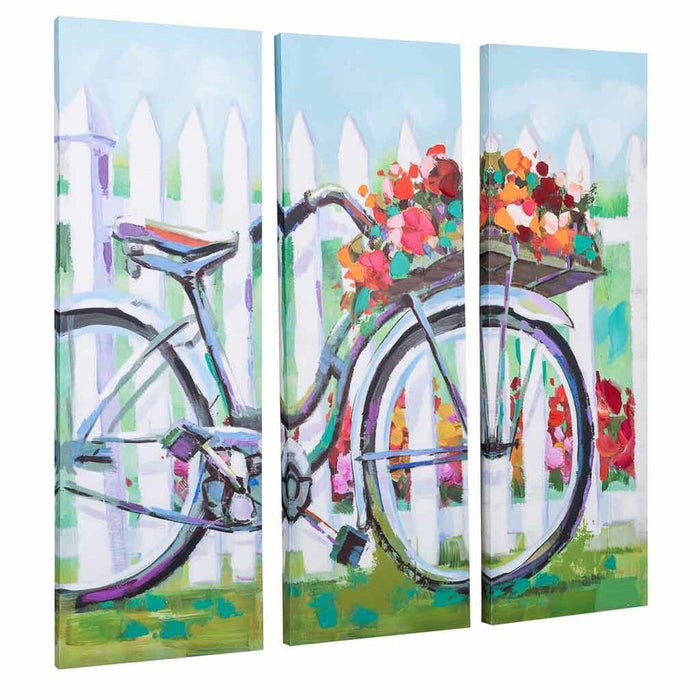 Painting Alexandra House Living Bike Canvas Fir wood 90 x 3 x 30 cm