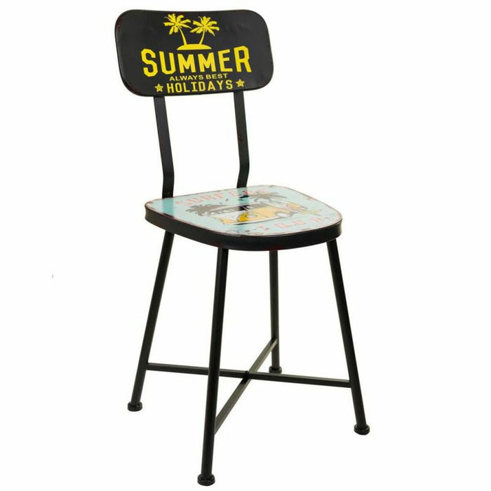 Stool Alexandra House Living Black 40 x 82 x 38 cm