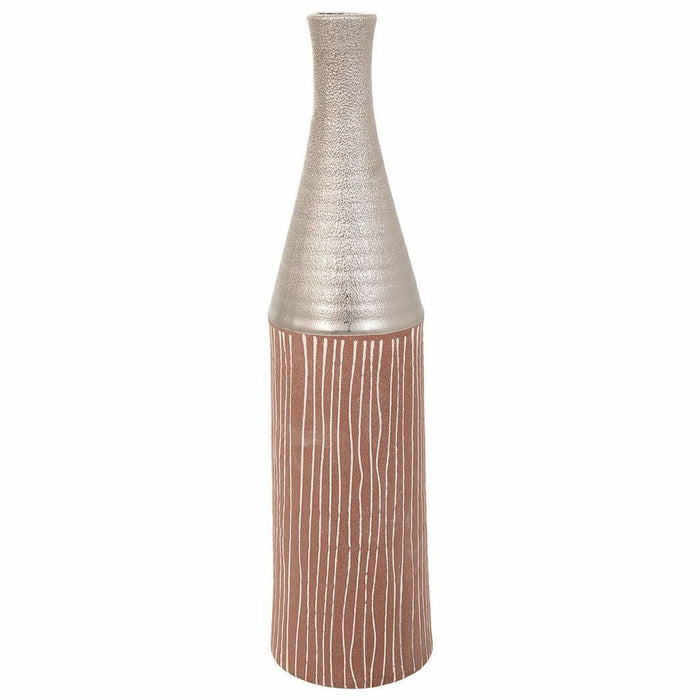 Vase Alexandra House Living Silver Ceramic 13 x 53 x 13 cm