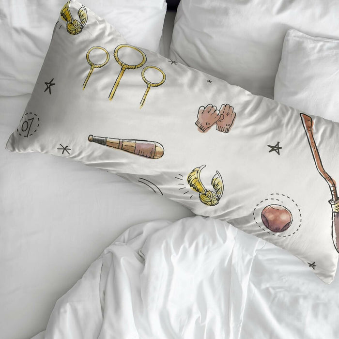 Pillowcase Harry Potter Quidditch Multicolour 45 x 110 cm 100% cotton