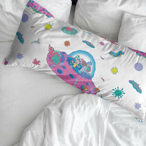 Pillowcase Rick and Morty Universe Multicolour 50 x 80 cm 45 x 110 cm 100% cotton