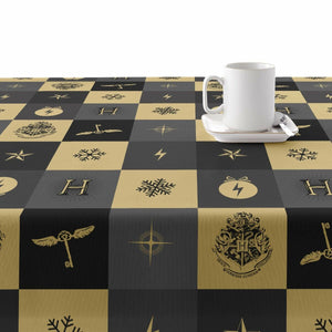 Stain-proof resined tablecloth Harry Potter Hogwarts Christmas 140 x 140 cm