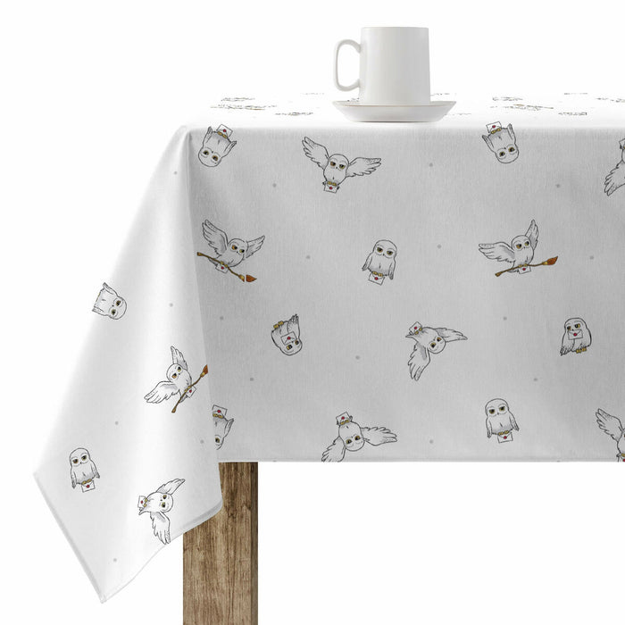 Stain-proof resined tablecloth Harry Potter Hedwig Multicolour 150 x 150 cm