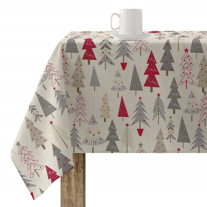 Stain-proof resined tablecloth Belum Merry Christmas Multicolour 200 x 180 cm