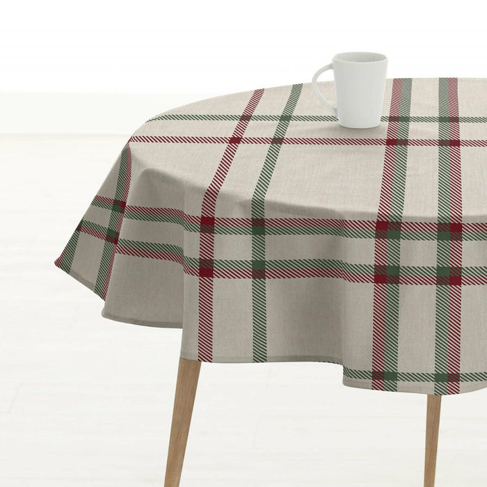 Tablecloth Belum Christmas White Multicolour