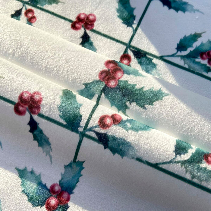 Table Runner Belum terciopelo White Christmas 1 Multicolour Christmas