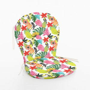 Chair cushion Belum 0120-404 48 x 5 x 90 cm Flowers