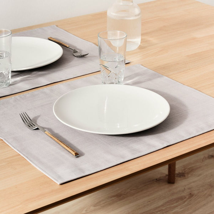 Place mat Belum Liso Grey 50 x 40 cm Smooth 2 Units