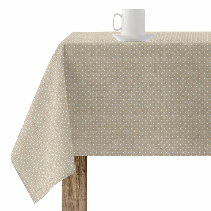 Stain-proof resined tablecloth Belum Plumeti White 100 x 150 cm