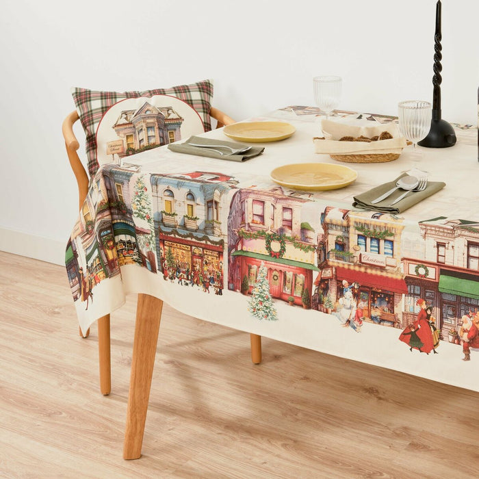 Stain-proof tablecloth Belum Christmas City Multicolour 300 x 155 cm