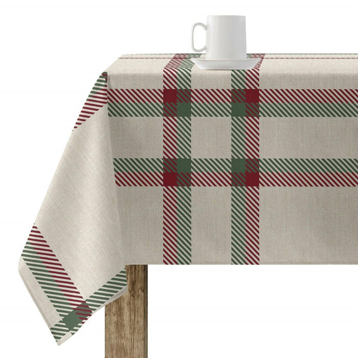 Stain-proof resined tablecloth Belum Christmas Multicolour 140 x 140 cm