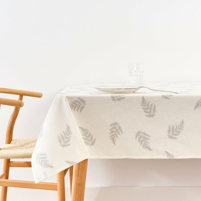 Stain-proof resined tablecloth Belum Springfield 2 White 100 x 150 cm