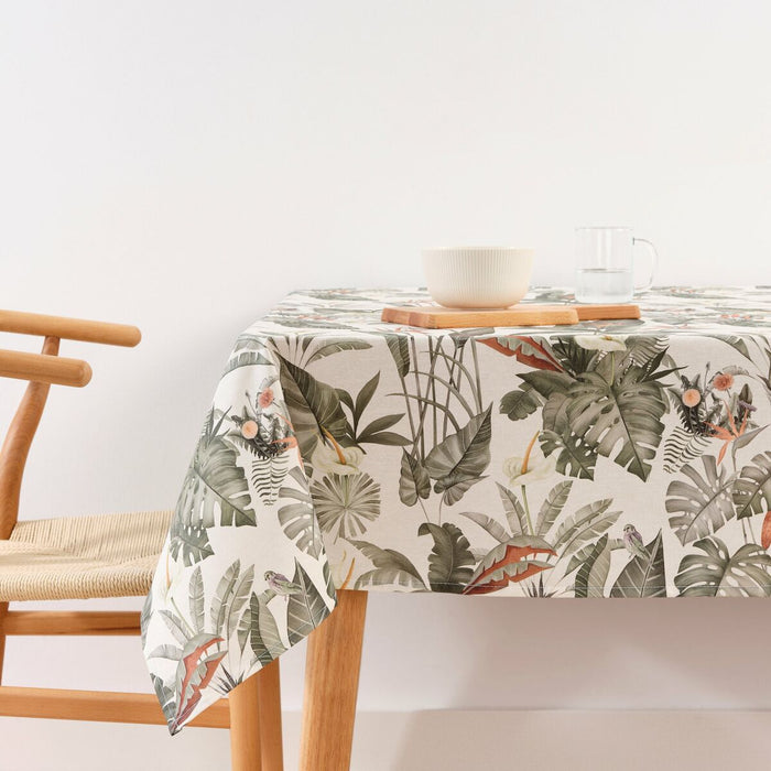 Stain-proof resined tablecloth Belum V23 Multicolour 200 x 150 cm Tropical