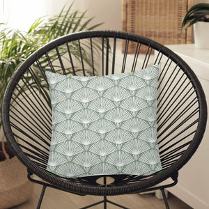 Cushion with Filling Belum Asena 4 White Green 50 x 50 cm