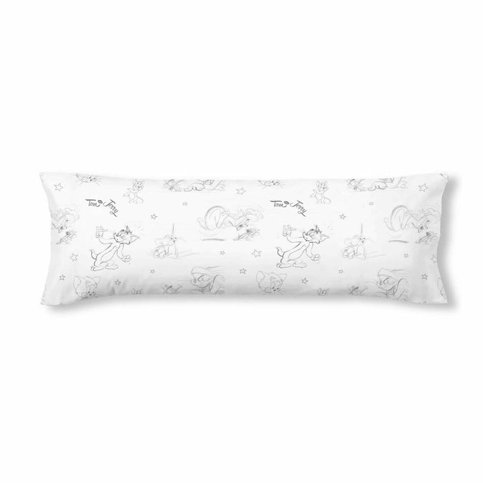 Pillowcase Tom & Jerry White Multicolour 175 Threads 45 x 125 cm