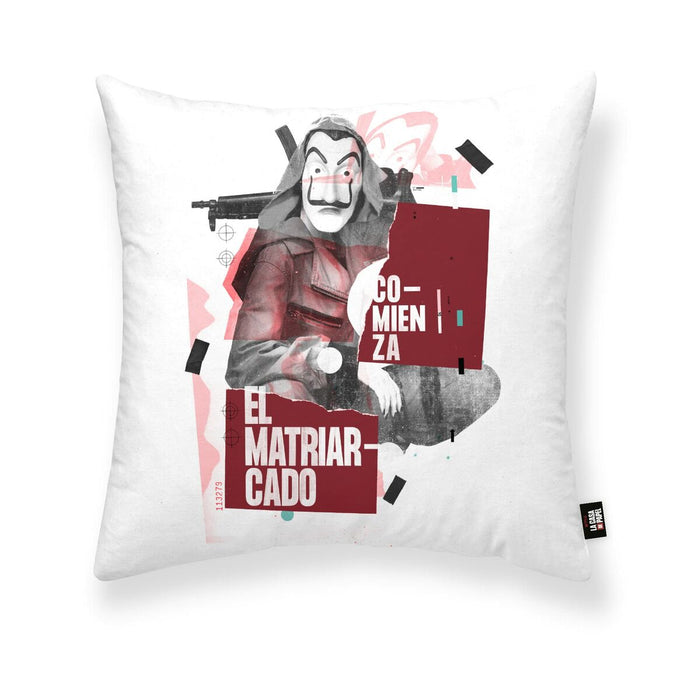 Cushion cover La casa de papel Aikido A White Multicolour 45 x 45 cm