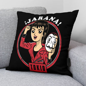 Cushion cover La casa de papel Chibi B Black 45 x 45 cm