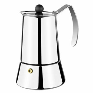 Italian Coffee Pot Monix M630004 Steel Silver 4 Cups