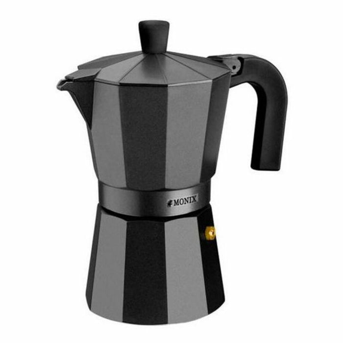 Italian Coffee Pot Monix Vitro Aluminium Metal Stainless steel 6 Cups